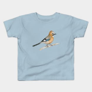 Drawing of an Eurasian jay Kids T-Shirt